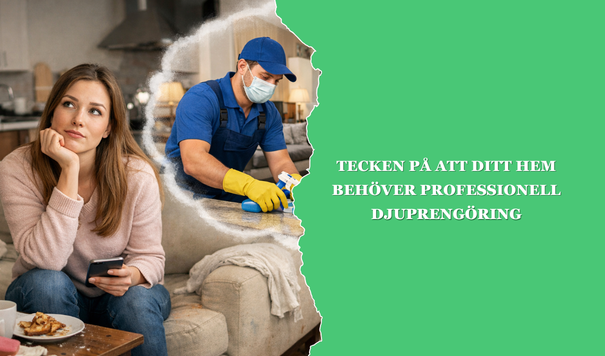 Tecken på att ditt hem behöver professionell djuprengöring